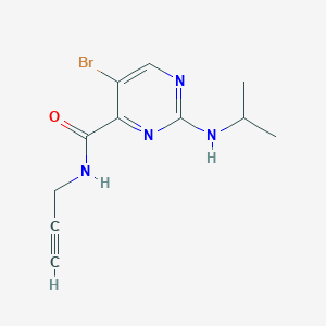 5-bromo-2-(propan-2-ylamino)-N-prop-2-ynylpyrimidine-4-carboxamide