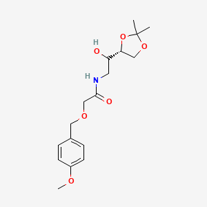 N-[2-[(4R)-2,2-dimethyl-1,3-dioxolan-4-yl]-2-hydroxyethyl]-2-[(4-methoxyphenyl)methoxy]acetamide