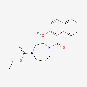 Ethyl 4-(2-hydroxynaphthalene-1-carbonyl)-1,4-diazepane-1-carboxylate