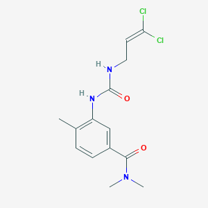 3-(3,3-dichloroprop-2-enylcarbamoylamino)-N,N,4-trimethylbenzamide