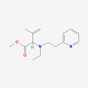 Methyl 2-[ethyl(2-pyridin-2-ylethyl)amino]-3-methylbut-3-enoate