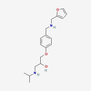 1-[4-[(Furan-2-ylmethylamino)methyl]phenoxy]-3-(propan-2-ylamino)propan-2-ol