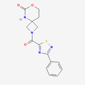 2-(3-Phenyl-1,2,4-thiadiazole-5-carbonyl)-7-oxa-2,5-diazaspiro[3.5]nonan-6-one