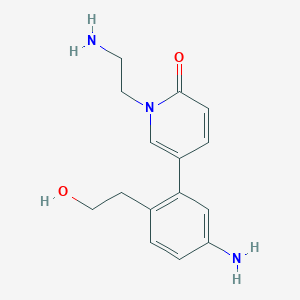 1-(2-Aminoethyl)-5-[5-amino-2-(2-hydroxyethyl)phenyl]pyridin-2-one