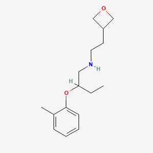 2-(2-methylphenoxy)-N-[2-(oxetan-3-yl)ethyl]butan-1-amine