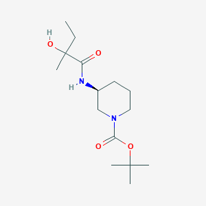 tert-butyl (3S)-3-[(2-hydroxy-2-methylbutanoyl)amino]piperidine-1-carboxylate