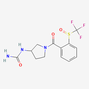 [1-[2-(Trifluoromethylsulfinyl)benzoyl]pyrrolidin-3-yl]urea