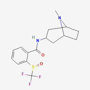 N-(8-methyl-8-azabicyclo[3.2.1]octan-3-yl)-2-(trifluoromethylsulfinyl)benzamide