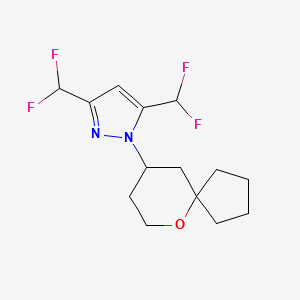 3,5-Bis(difluoromethyl)-1-(6-oxaspiro[4.5]decan-9-yl)pyrazole