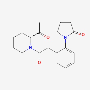 1-[2-[2-[(2R)-2-acetylpiperidin-1-yl]-2-oxoethyl]phenyl]pyrrolidin-2-one