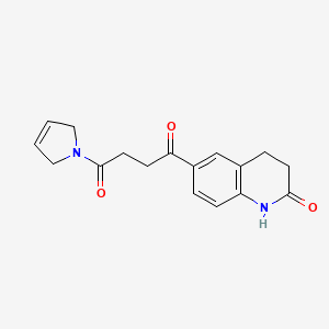 1-(2,5-dihydropyrrol-1-yl)-4-(2-oxo-3,4-dihydro-1H-quinolin-6-yl)butane-1,4-dione