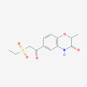 6-(2-ethylsulfonylacetyl)-2-methyl-4H-1,4-benzoxazin-3-one