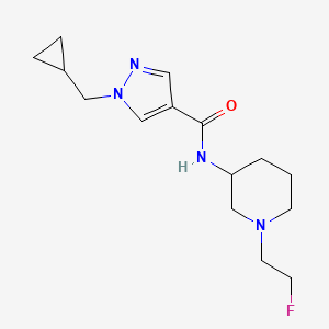 1-(cyclopropylmethyl)-N-[1-(2-fluoroethyl)piperidin-3-yl]pyrazole-4-carboxamide