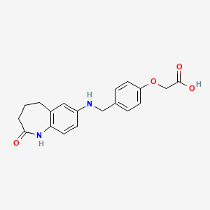 2-[4-[[(2-Oxo-1,3,4,5-tetrahydro-1-benzazepin-7-yl)amino]methyl]phenoxy]acetic acid