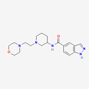 N-[1-(2-morpholin-4-ylethyl)piperidin-3-yl]-1H-indazole-5-carboxamide