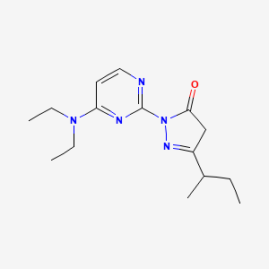 5-butan-2-yl-2-[4-(diethylamino)pyrimidin-2-yl]-4H-pyrazol-3-one