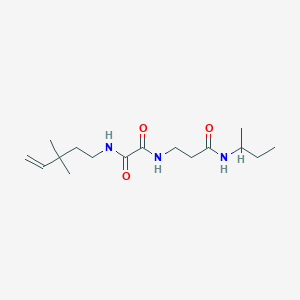 N-[3-(butan-2-ylamino)-3-oxopropyl]-N'-(3,3-dimethylpent-4-enyl)oxamide