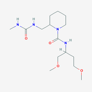 N-(1,4-dimethoxybutan-2-yl)-2-[(methylcarbamoylamino)methyl]piperidine-1-carboxamide