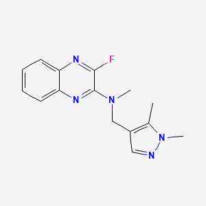 N-[(1,5-dimethylpyrazol-4-yl)methyl]-3-fluoro-N-methylquinoxalin-2-amine