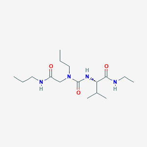 (2S)-N-ethyl-3-methyl-2-[[[2-oxo-2-(propylamino)ethyl]-propylcarbamoyl]amino]butanamide