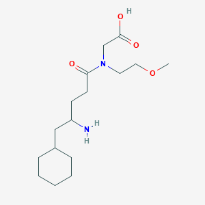 2-[(4-Amino-5-cyclohexylpentanoyl)-(2-methoxyethyl)amino]acetic acid