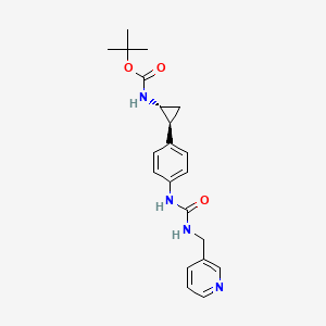 tert-butyl N-[(1R,2S)-2-[4-(pyridin-3-ylmethylcarbamoylamino)phenyl]cyclopropyl]carbamate