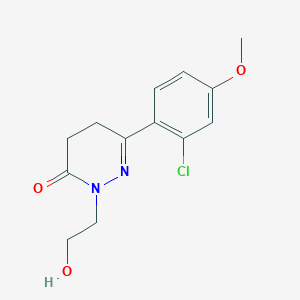 6-(2-Chloro-4-methoxyphenyl)-2-(2-hydroxyethyl)-4,5-dihydropyridazin-3-one