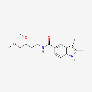 N-(3,4-dimethoxybutyl)-2,3-dimethyl-1H-indole-5-carboxamide