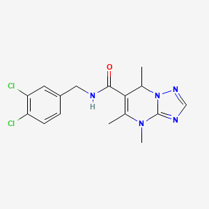 N-[(3,4-dichlorophenyl)methyl]-4,5,7-trimethyl-7H-[1,2,4]triazolo[1,5-a]pyrimidine-6-carboxamide