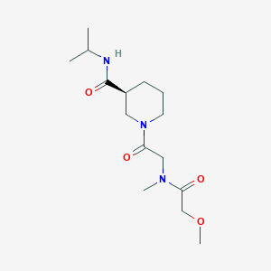 (3S)-1-[2-[(2-methoxyacetyl)-methylamino]acetyl]-N-propan-2-ylpiperidine-3-carboxamide