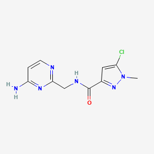 N-[(4-aminopyrimidin-2-yl)methyl]-5-chloro-1-methylpyrazole-3-carboxamide