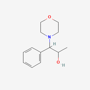 molecular formula C13H19NO2 B7410250 1-Morpholin-4-YL-1-phenylpropan-2-OL 