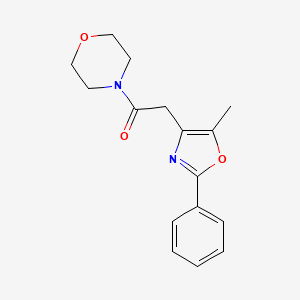 2-(5-Methyl-2-phenyl-1,3-oxazol-4-yl)-1-morpholin-4-ylethanone