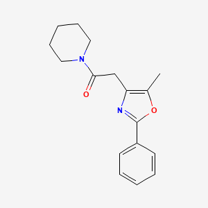 2-(5-Methyl-2-phenyl-1,3-oxazol-4-yl)-1-piperidin-1-ylethanone