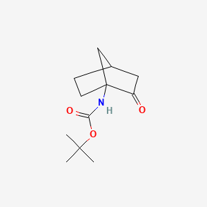 molecular formula C12H19NO3 B7410280 1-(Boc-amino)bicyclo[2.2.1]heptan-2-one 