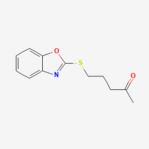 5-(1,3-Benzoxazol-2-ylsulfanyl)pentan-2-one