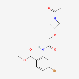 Methyl 2-[[2-(1-acetylazetidin-3-yl)oxyacetyl]amino]-4-bromobenzoate