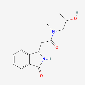 N-(2-hydroxypropyl)-N-methyl-2-(3-oxo-1,2-dihydroisoindol-1-yl)acetamide