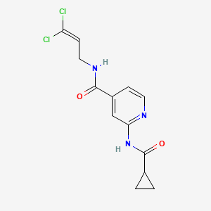 2-(cyclopropanecarbonylamino)-N-(3,3-dichloroprop-2-enyl)pyridine-4-carboxamide