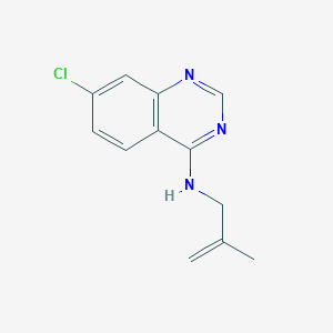 molecular formula C12H12ClN3 B7410496 7-chloro-N-(2-methylprop-2-enyl)quinazolin-4-amine 