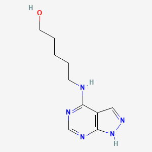 5-(1H-pyrazolo[3,4-d]pyrimidin-4-ylamino)pentan-1-ol