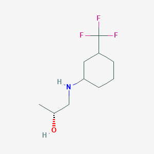 (2R)-1-[[3-(trifluoromethyl)cyclohexyl]amino]propan-2-ol