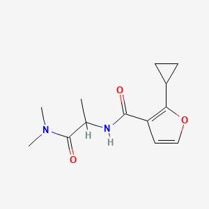 2-cyclopropyl-N-[1-(dimethylamino)-1-oxopropan-2-yl]furan-3-carboxamide