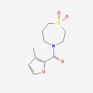 (1,1-Dioxo-1,4-thiazepan-4-yl)-(3-methylfuran-2-yl)methanone