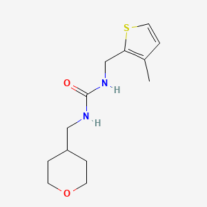 1-[(3-Methylthiophen-2-yl)methyl]-3-(oxan-4-ylmethyl)urea