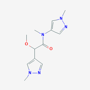 2-methoxy-N-methyl-N,2-bis(1-methylpyrazol-4-yl)acetamide