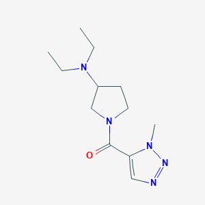 molecular formula C12H21N5O B7410647 [3-(Diethylamino)pyrrolidin-1-yl]-(3-methyltriazol-4-yl)methanone 