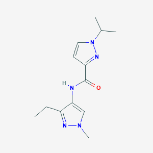 N-(3-ethyl-1-methylpyrazol-4-yl)-1-propan-2-ylpyrazole-3-carboxamide