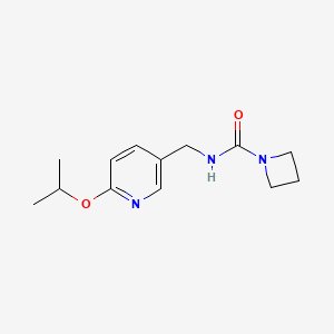 molecular formula C13H19N3O2 B7410713 N-[(6-propan-2-yloxypyridin-3-yl)methyl]azetidine-1-carboxamide 