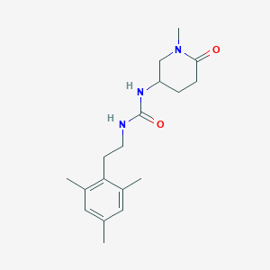 1-(1-Methyl-6-oxopiperidin-3-yl)-3-[2-(2,4,6-trimethylphenyl)ethyl]urea